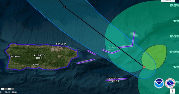 Puerto Rico, Vieques y Culebra salen del cono de trayectoria de la tormenta ´Ernesto´