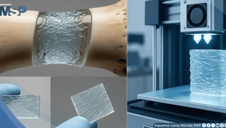 Científicos crean biovidrio impreso en 3D que regenera huesos sin necesidad de injertos